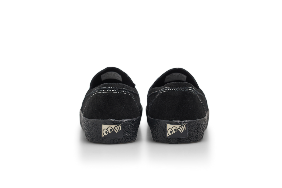 Last Resort VM005 Loafer Suede: Black/Black/White Stitch