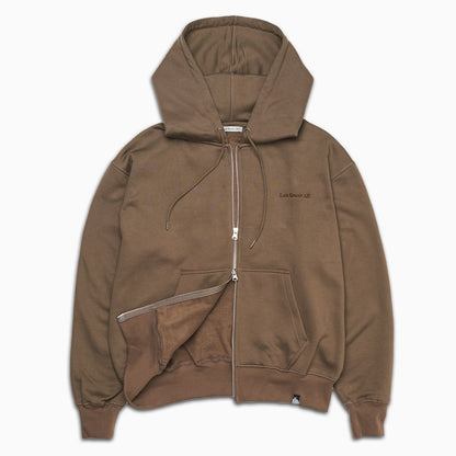 Last Resort Zip Hoodie Script Logo: Khaki Beige