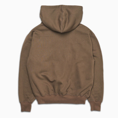 Last Resort Zip Hoodie Script Logo: Khaki Beige