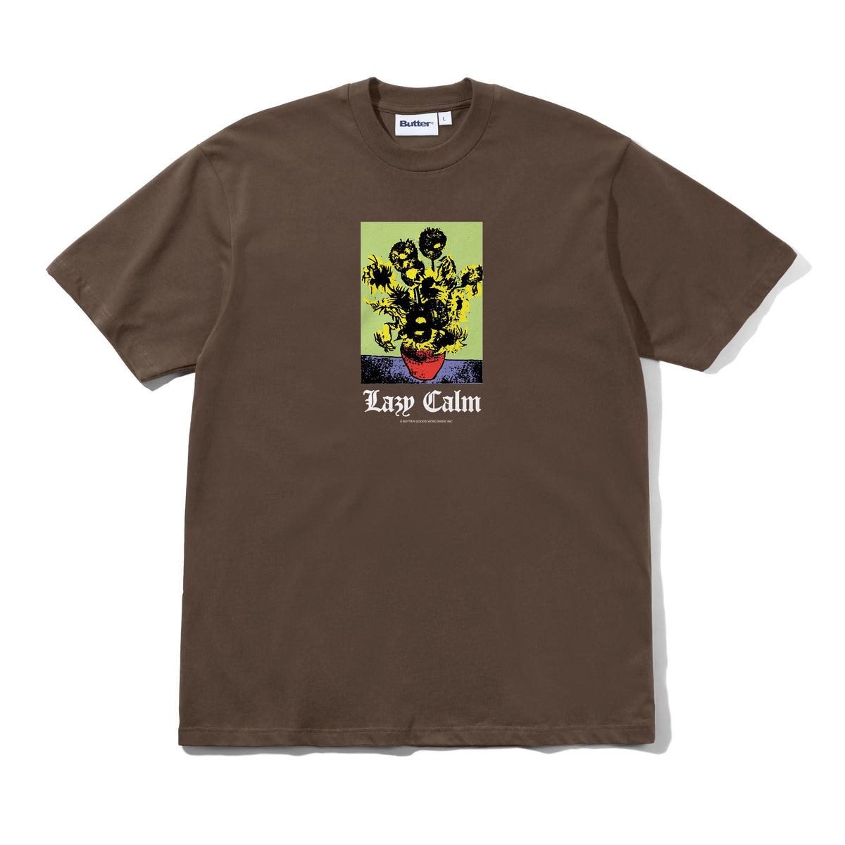 Butter Lazy Calm Tee Brown