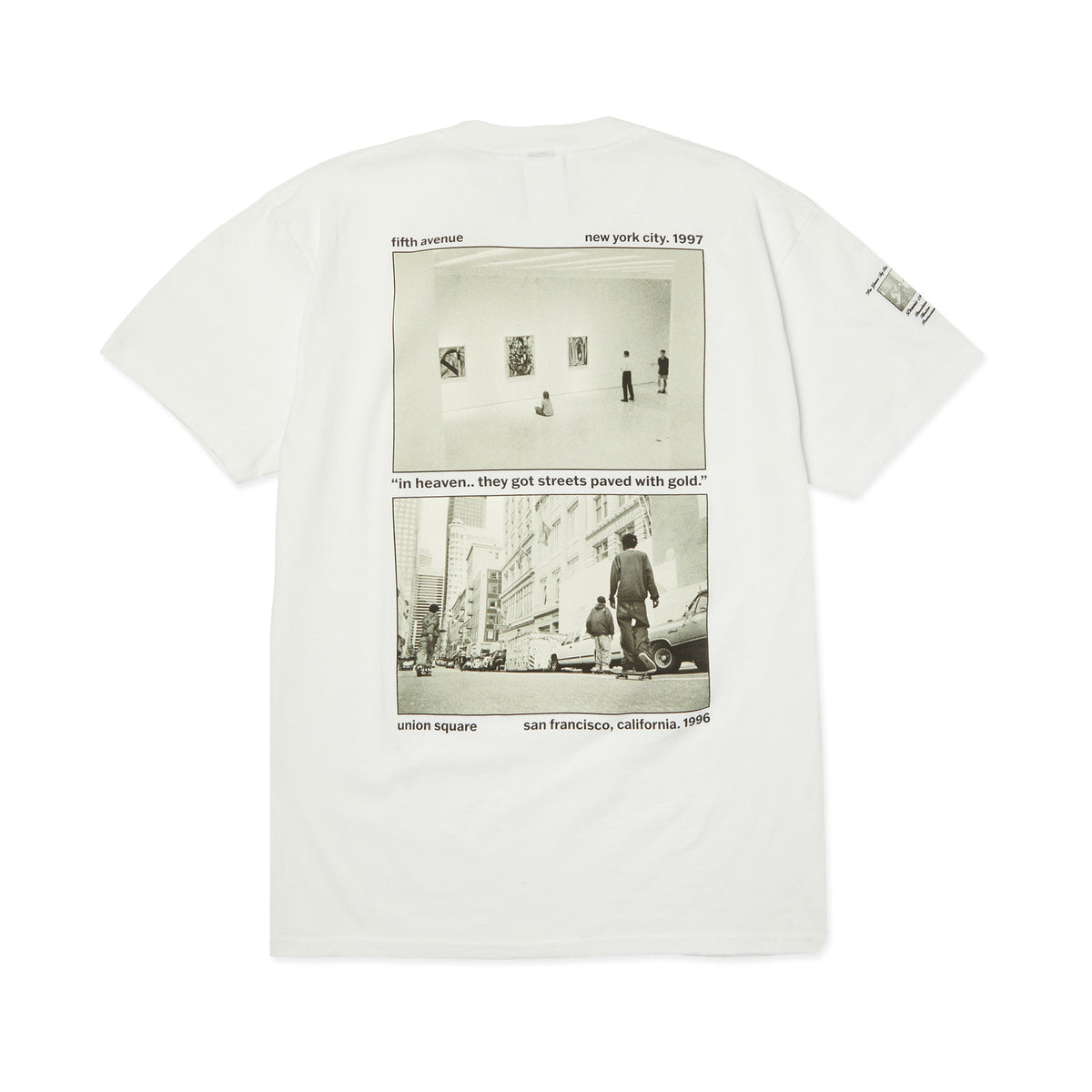 Huf Paved With Gold Tee White