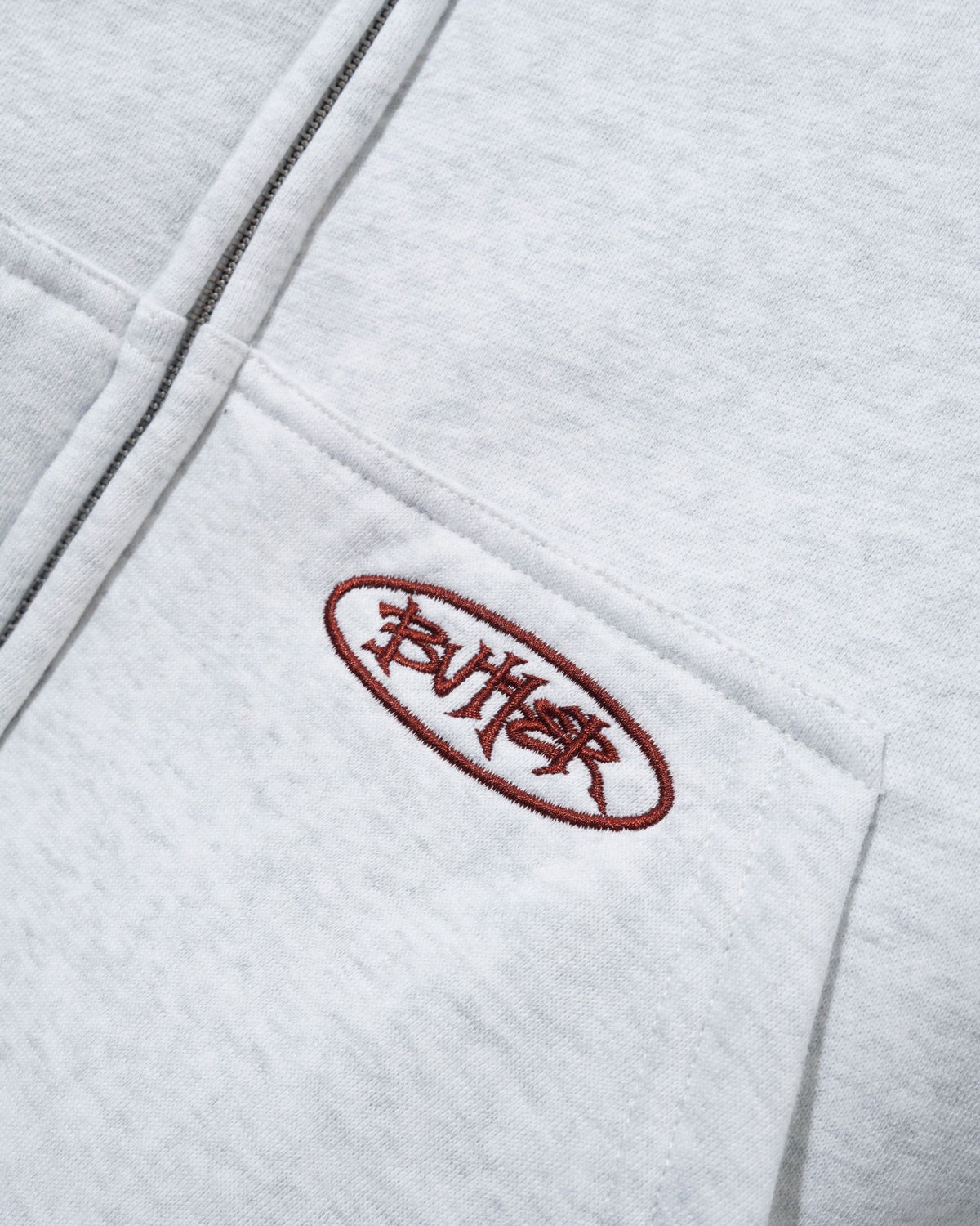 Butter Plaid Lined Zip-Thru Hood Ash