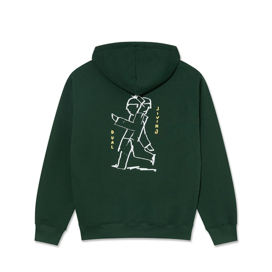 Polar Dave Hoodie Dual Living Dk Green