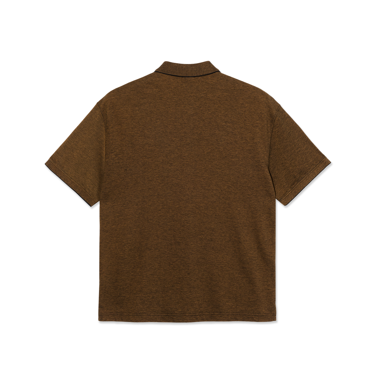 Polar Surf Polo Shirt Pique: Black/Caramel