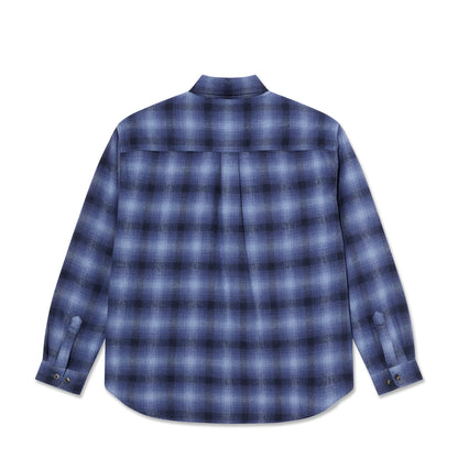 Polar Mitchell LS Shirt: Shadow Check Blue