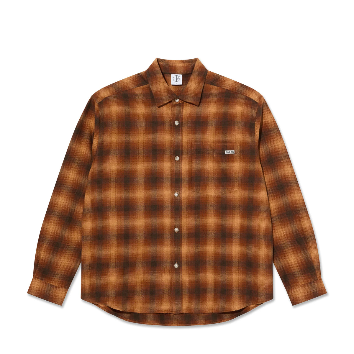Polar Mitchell LS Shirt: Shadow Check Caramel