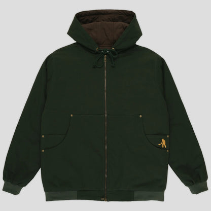 Pass-Port Ripstop Diggers Club Zip Hood: Dark Green
