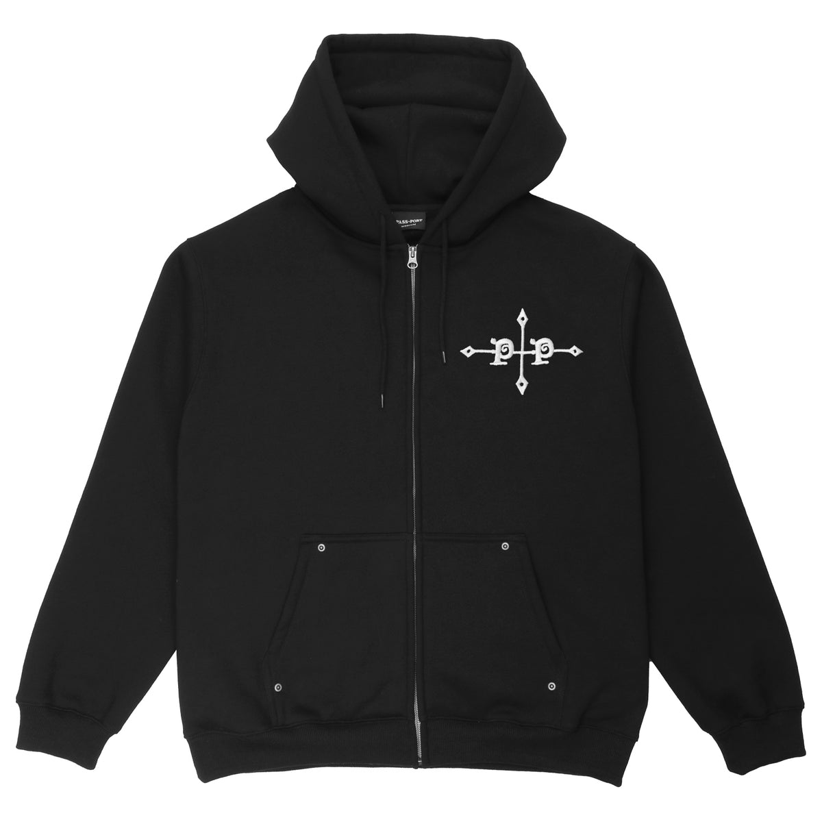 Pass-Port Gauntlets Zip Hood Black