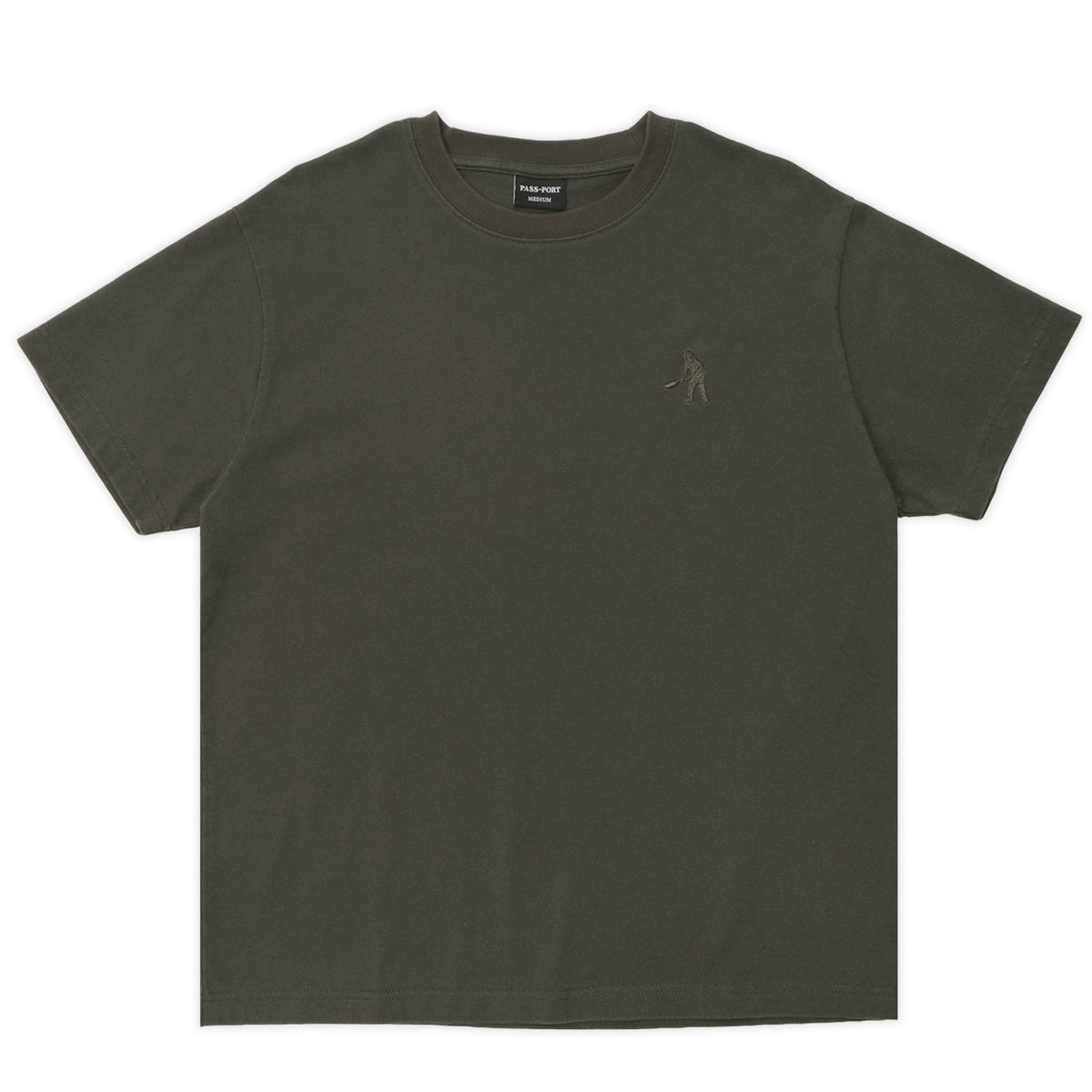 Pass-Port Solid Workers Tee Dark Olive