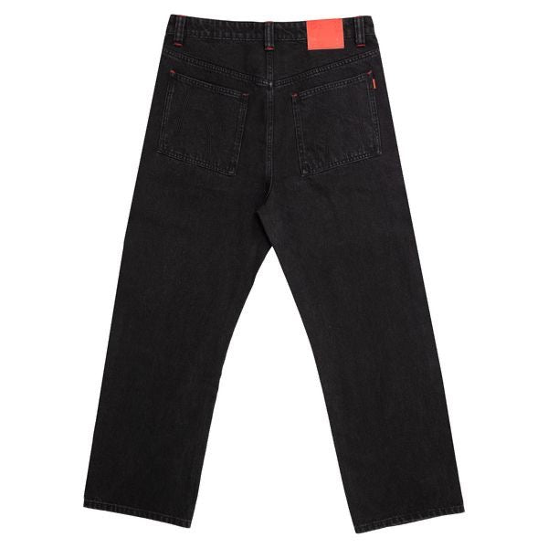 Hoddle Routine Straight Cut Jeans: Black