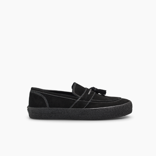 Last Resort VM005 Loafer Suede: Black/Black/White Stitch