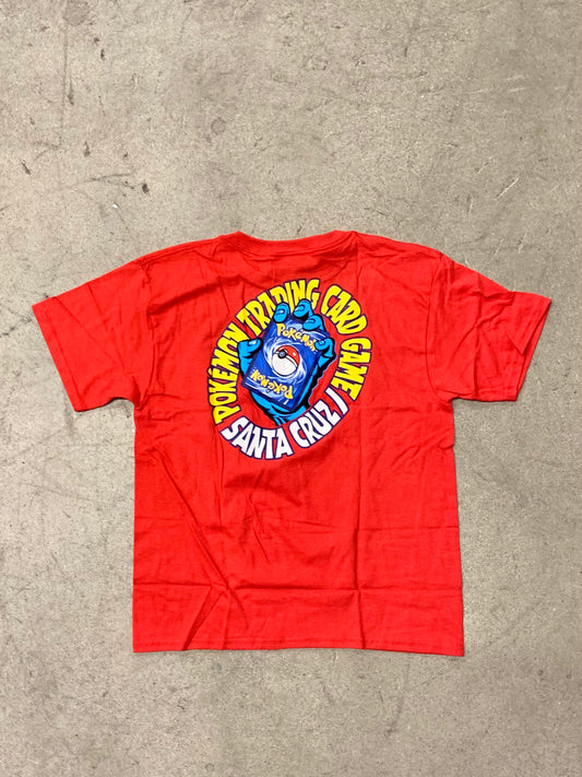 Santa Cruz Pokémon TCG Hand Youth Tee Red
