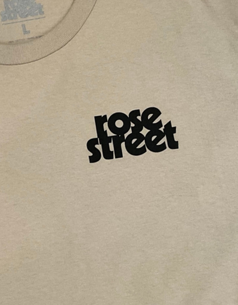 Rose Street Stacked Logo Tee Sand