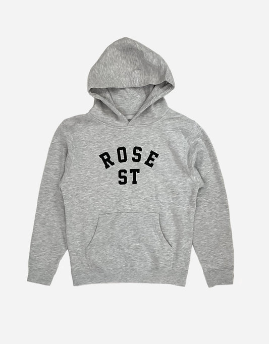 Rose Street Arc Logo Youth Hoodie Gray