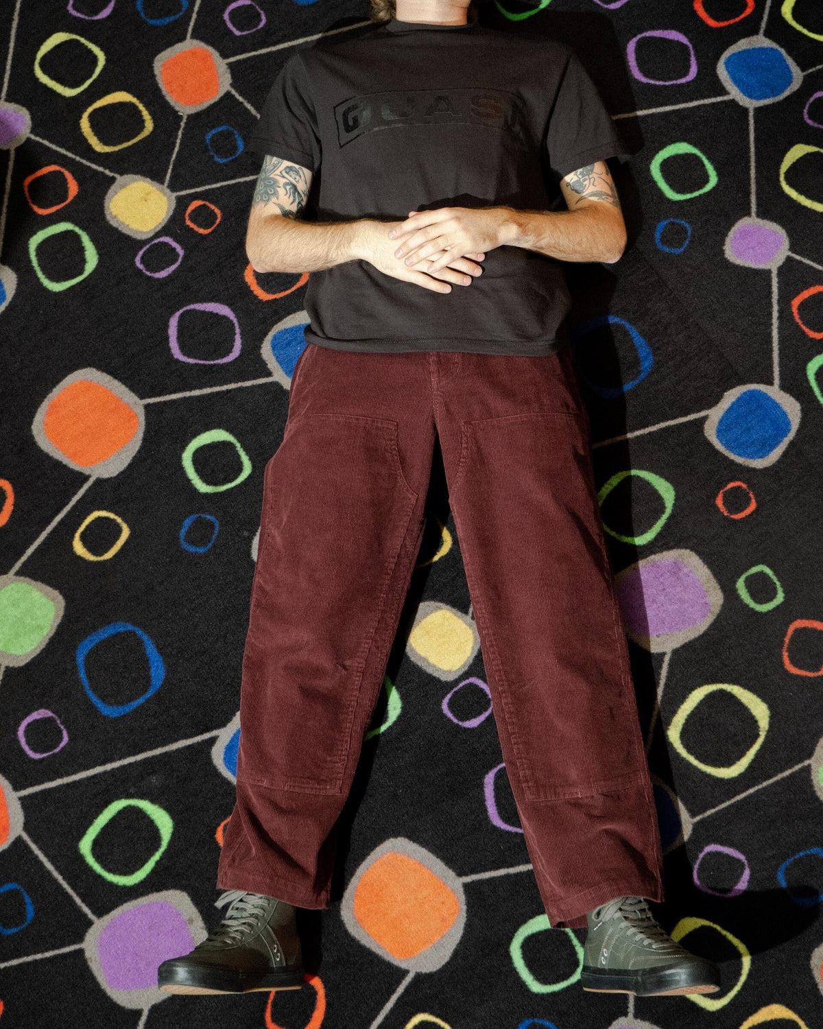 Quasi Work Pant: Wine