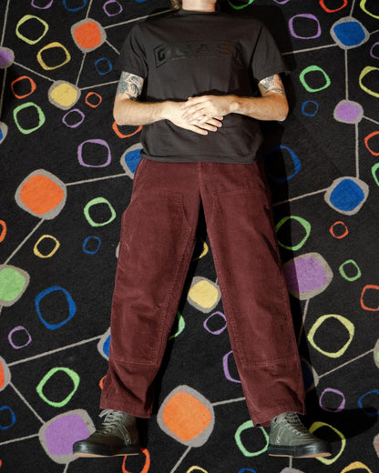 Quasi Work Pant: Wine