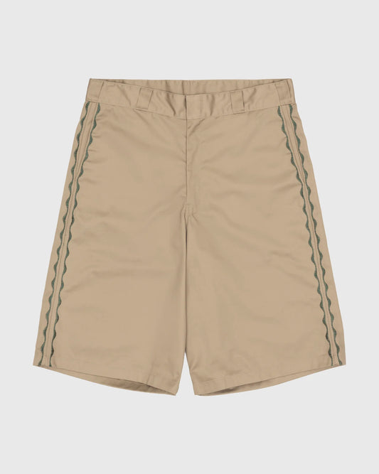 Sexhippies Welder's Stitch Loose Fit Work Shorts: Tan