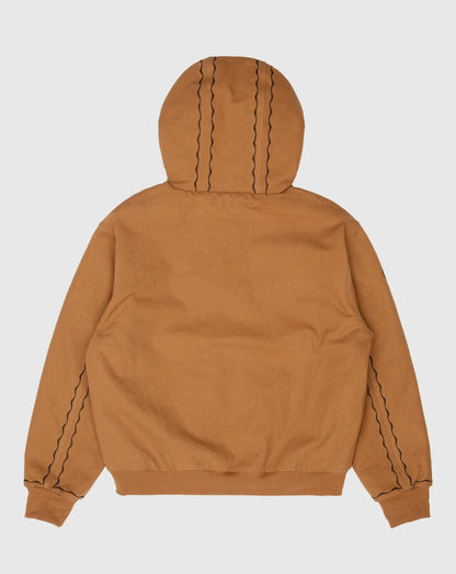 Sexhippies Welder's Stitch Heavyweight Canvas Jacket Work Wear Brown