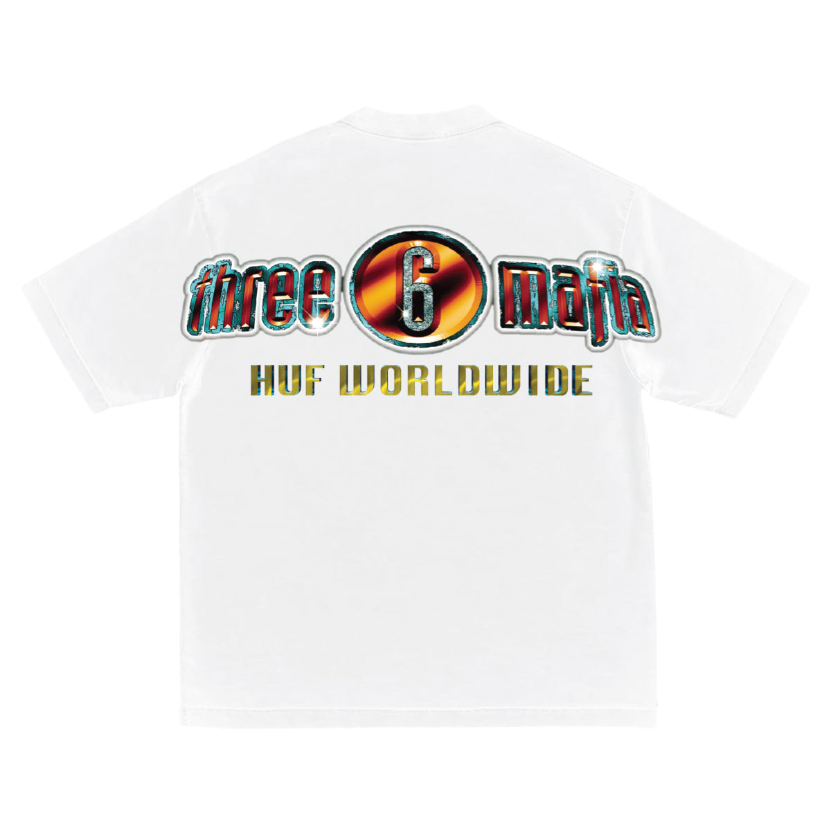 Huf X Three 6 Mafia Smoke Clears Tee White