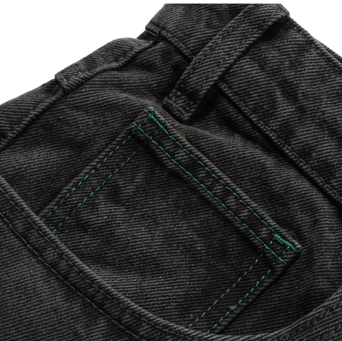 Butter Garage Denim Shorts: Faded Black