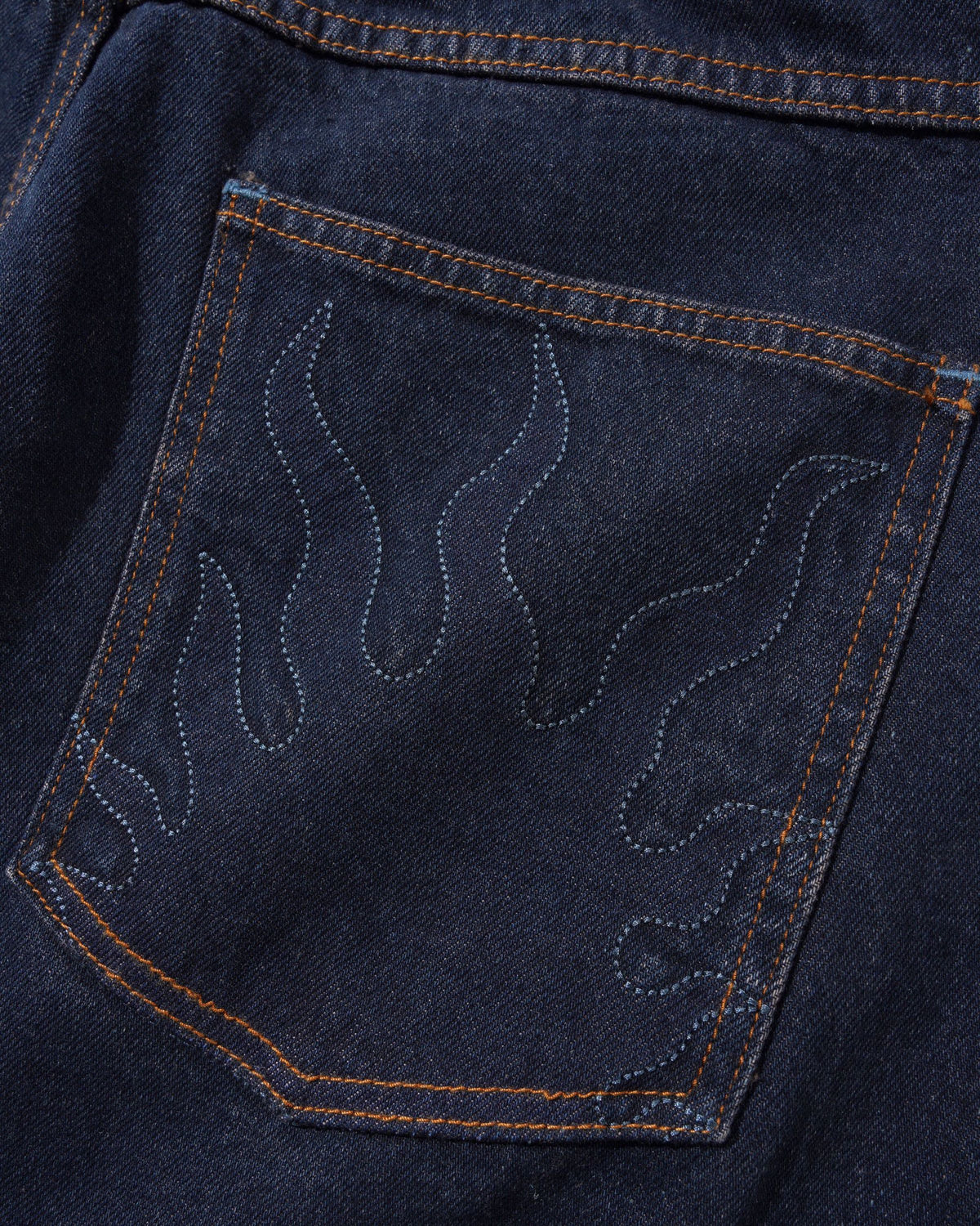 Butter Solar Fade Denim Jeans: Tinted Dark Indigo