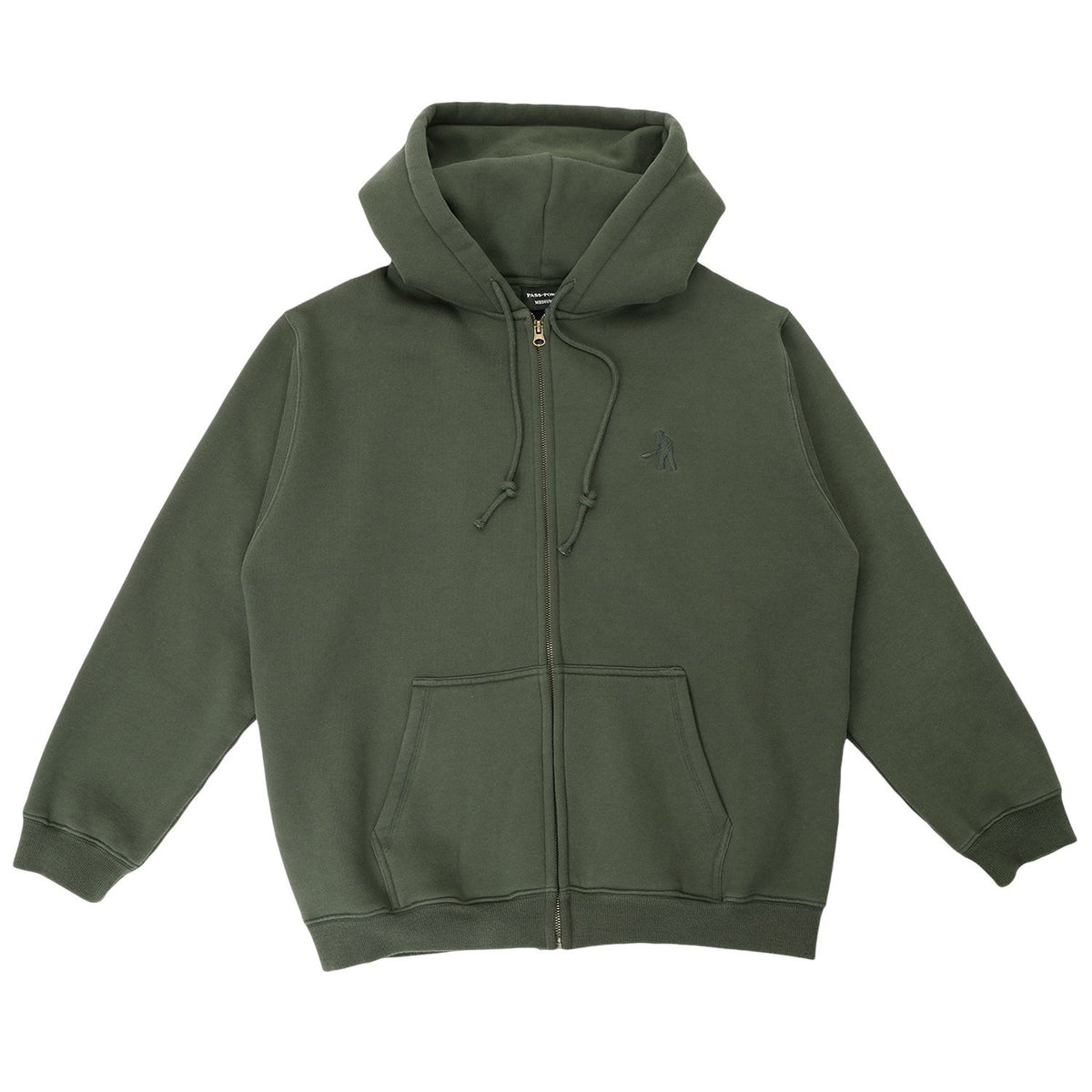Pass-Port Solid Workers Zip Hood Dark Elm