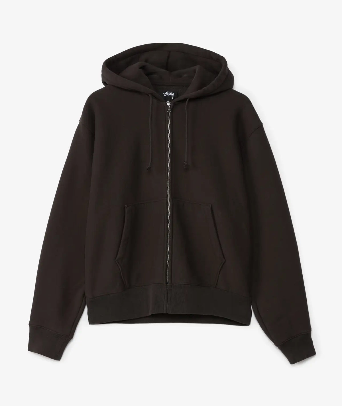 Stüssy Basic Diamond Zip Hood Black