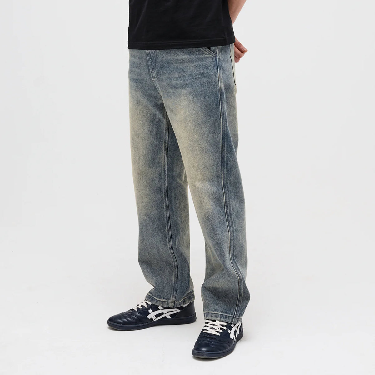 Pass-Port Workers Club Straight Leg Jean: Faded Wash Grey