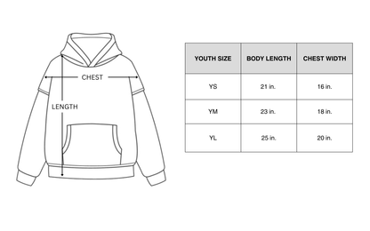 Rose Street Arc Logo Youth Hoodie Gray