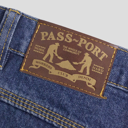 Pass-Port Workers Club Jean R44: Washed Dark Indigo