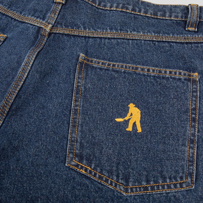 Pass-Port Workers Club Jean R44: Washed Dark Indigo