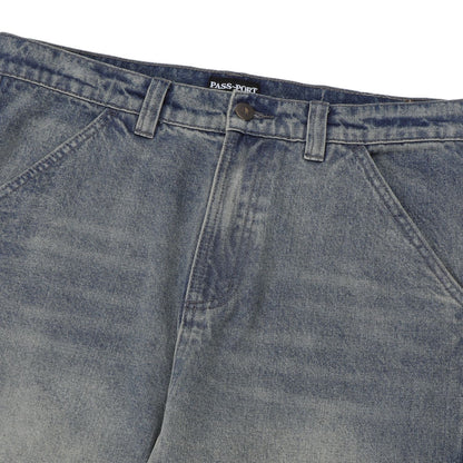 Pass-Port Workers Club Straight Leg Jean: Faded Wash Grey