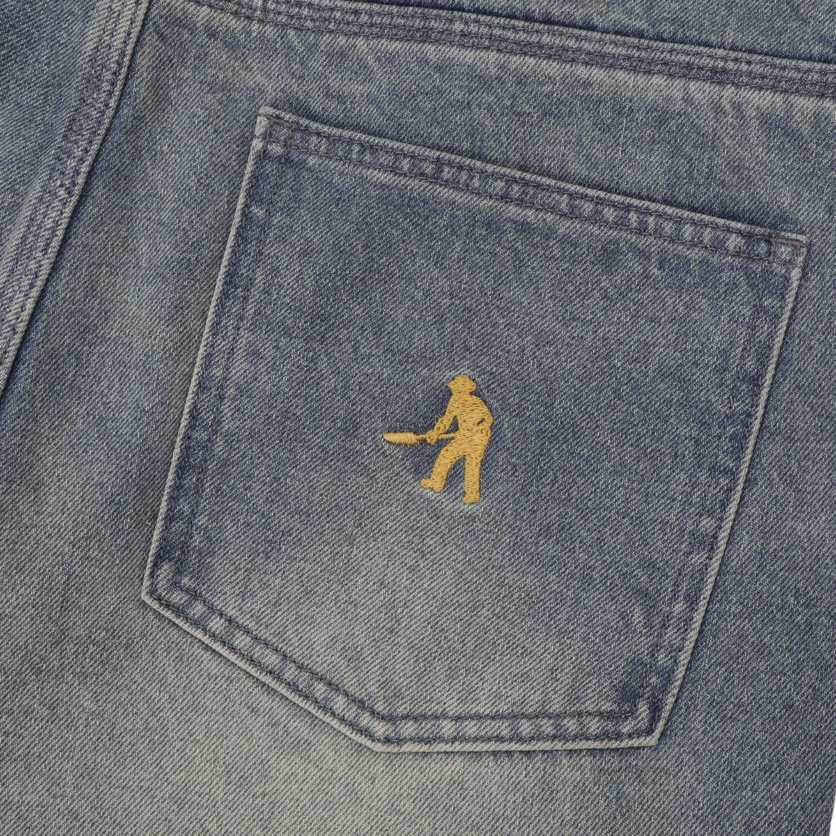 Pass-Port Workers Club Straight Leg Jean: Faded Wash Grey