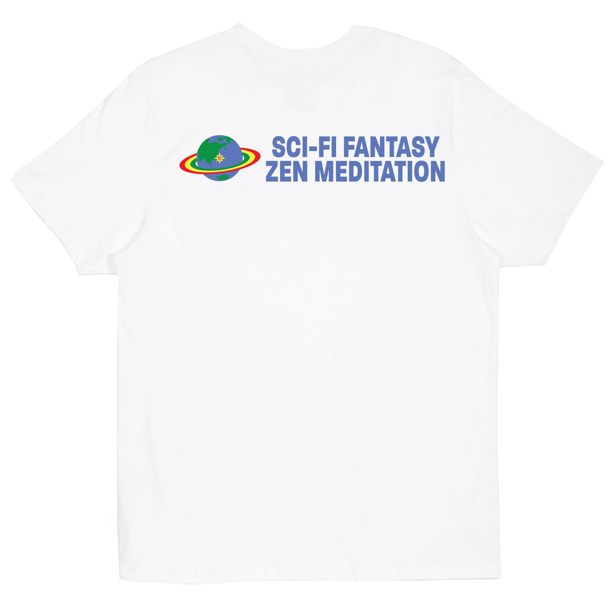 Sci-Fi Fantasy Zen Meditation Tee White