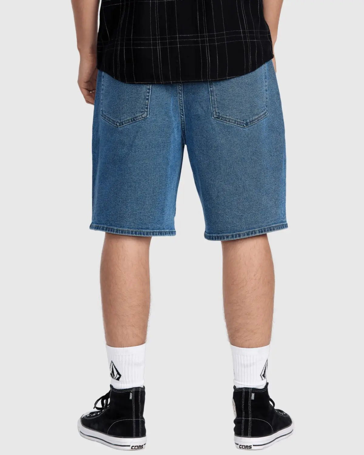 Volcom Billow Denim Short 22": Deep River Blues