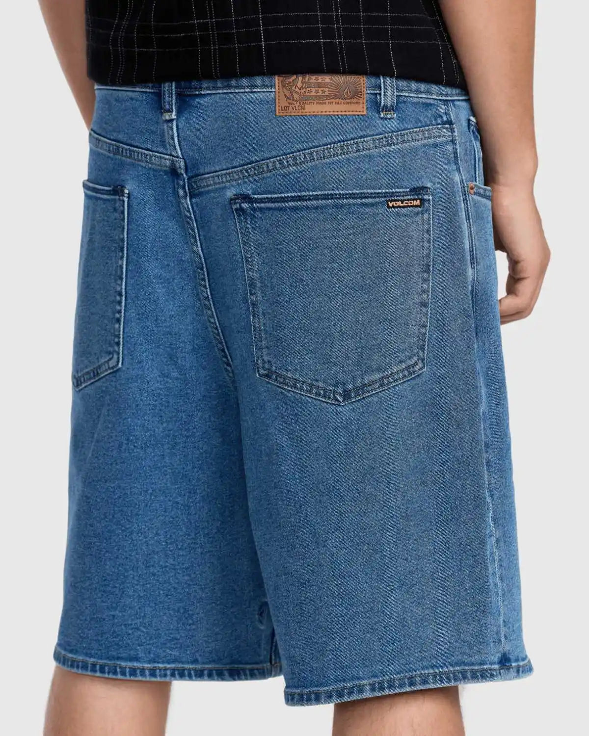 Volcom Billow Denim Short 22": Deep River Blues