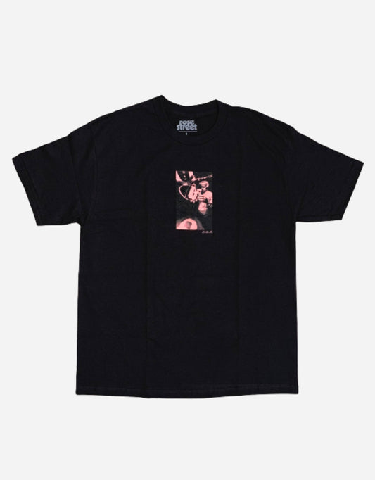 Rose Street Brain Drain Tee Black/Pink