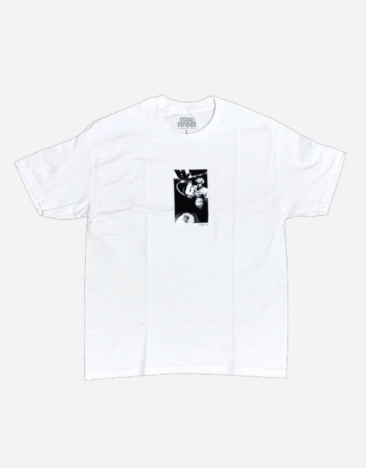 Rose Street Brain Drain Tee White