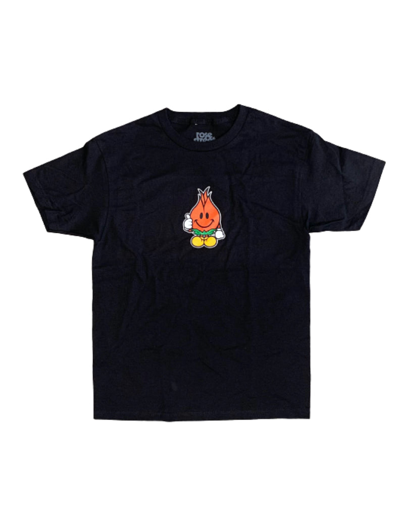Rose Street Brisk One Rose Boy Tee Black