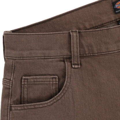 Dickies Pant J84 Skateboarding Wingville Denim: Brown Tint Wash