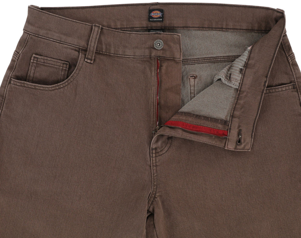 Dickies Pant J84 Skateboarding Wingville Denim: Brown Tint Wash