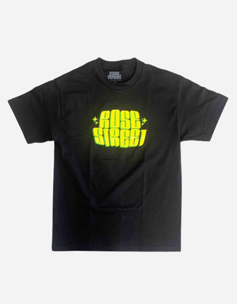Rose Street Lab Logo Tee: Black