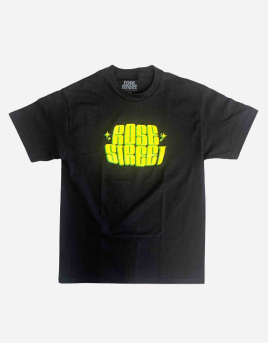 Rose Street Lab Logo Tee: Black