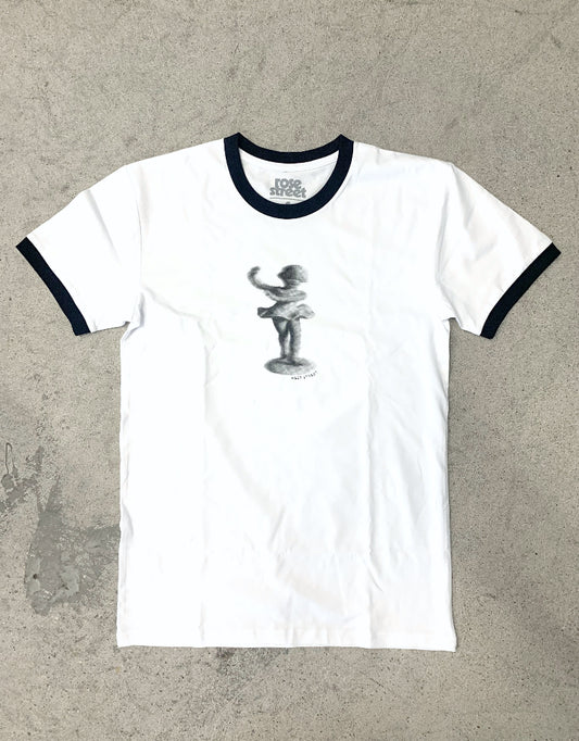 Rose Street Dancer Ringer Tee White