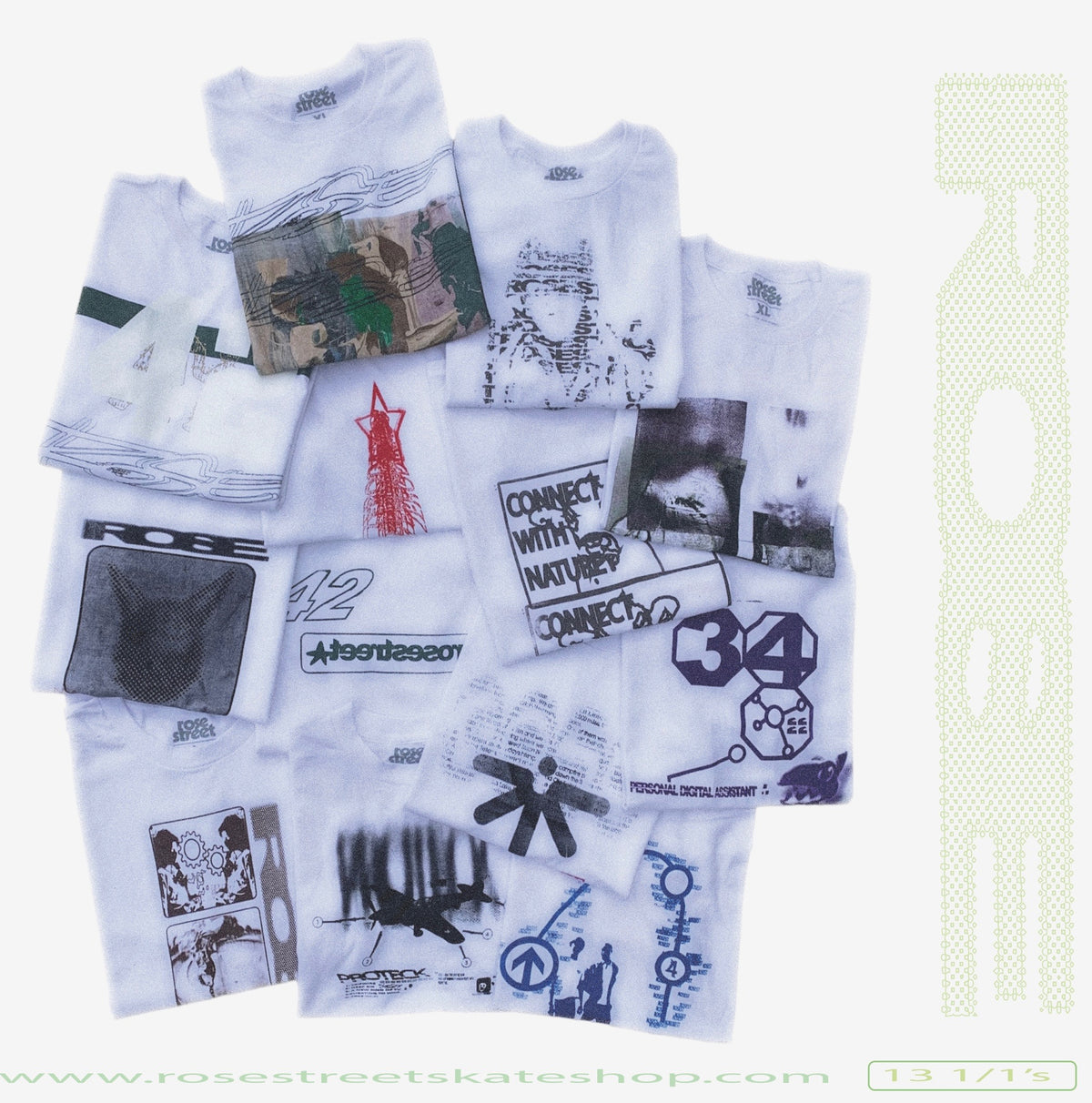 Rose Street x Nico Jones Printed Tees