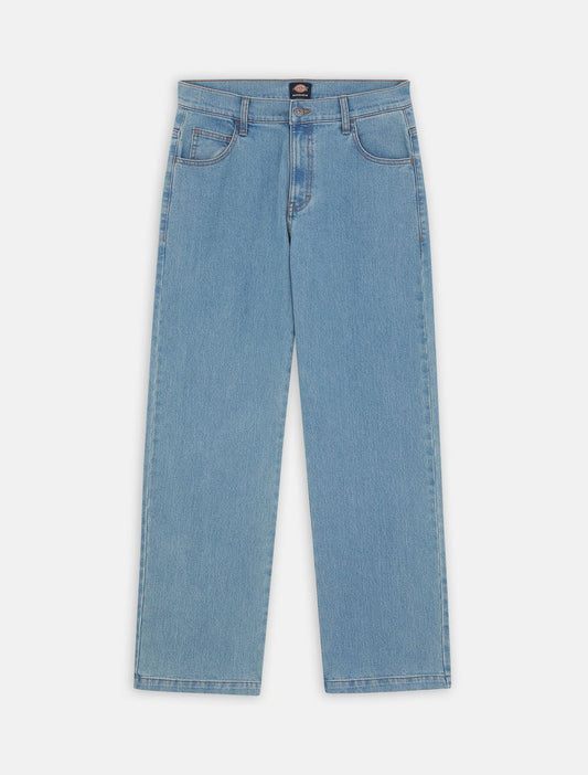 Dickies Skate Wingville Loose Denim Pant: Light Denim