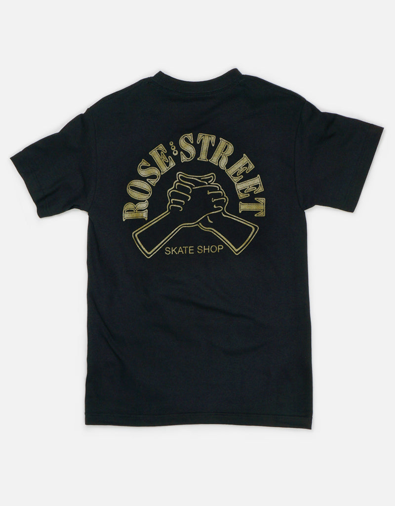 Rose Street Hands Tee Black/Gold