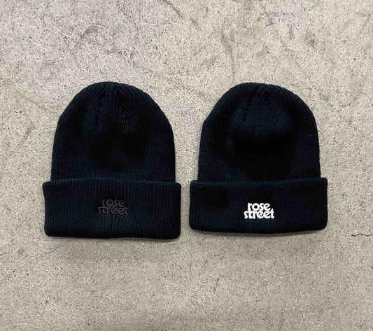 Rose Street Stacked Logo Beanie Single Cuff: Assorted Colors