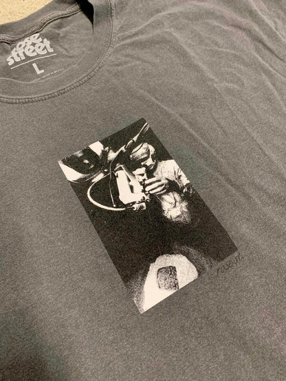 Rose Street Brain Drain Tee Pepper Garment Dyed