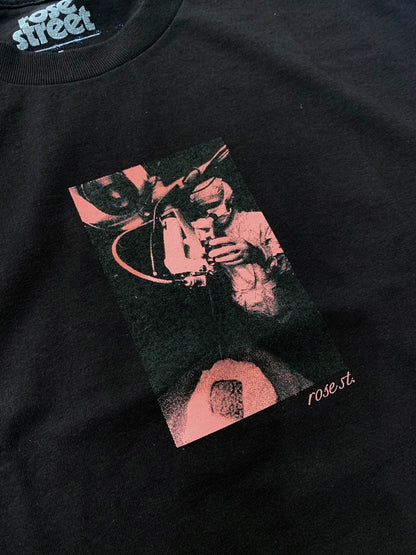 Rose Street Brain Drain Tee Black/Pink